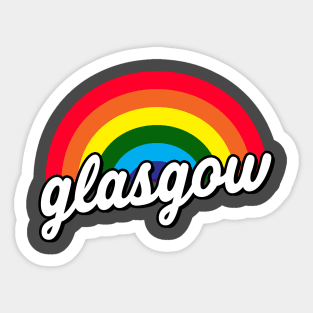 Glasgow Rainbow for Gay Pride Sticker